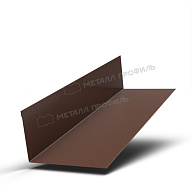 Планка примыкания верхняя 250х147х2000 (VALORI-20-Brown-0.5)