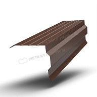 Планка торцевая 90х115х2000 (VALORI-20-Brown-0.5)